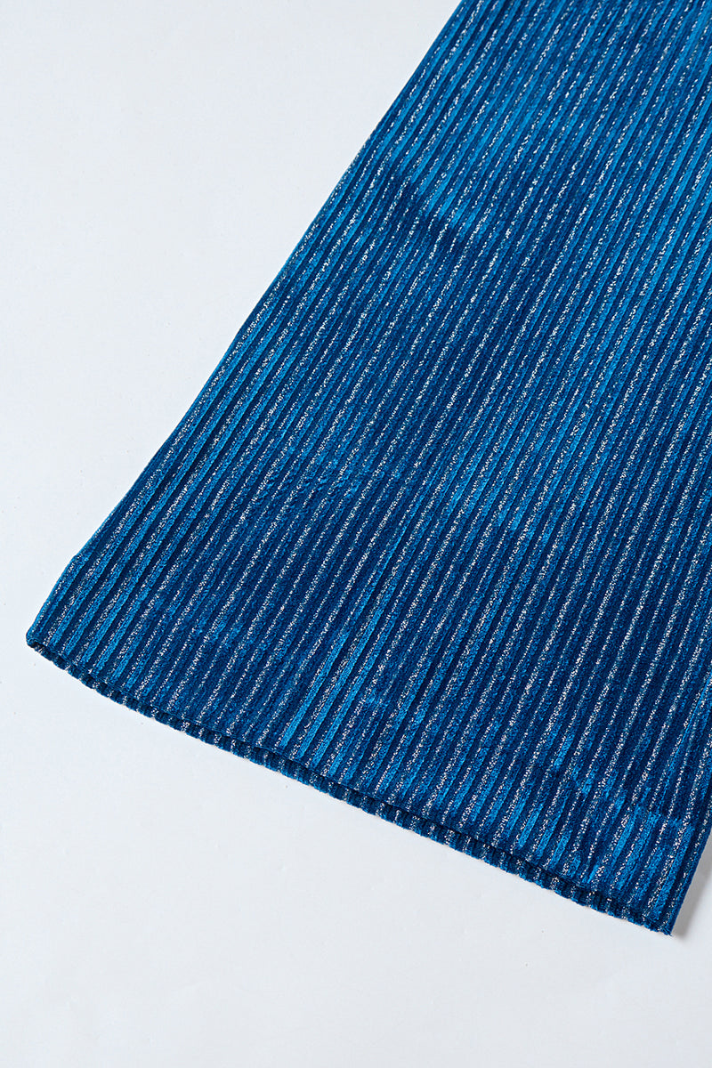 Laden Sie das Bild in den Galerie-Viewer, Tintenblau Kerbrevers Streifen Damen Partyanzüge