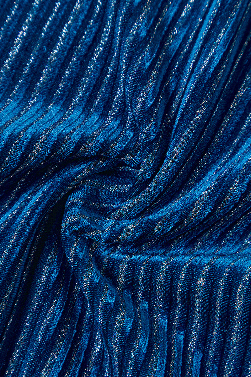 Laden Sie das Bild in den Galerie-Viewer, Tintenblau Kerbrevers Streifen Damen Partyanzüge