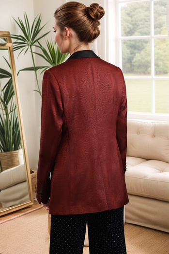 Rust Peak Revers Ein Knopf Damen Blazer