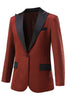 Laden Sie das Bild in den Galerie-Viewer, Rust Peak Revers Ein Knopf Damen Blazer