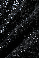 Laden Sie das Bild in den Galerie-Viewer, Glitzernder Pailletten Schwarzer Blazer mit langen Ärmeln