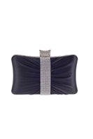 Laden Sie das Bild in den Galerie-Viewer, Tragbare schwarze Strass Clutch Tasche