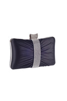 Laden Sie das Bild in den Galerie-Viewer, Tragbare schwarze Strass Clutch Tasche