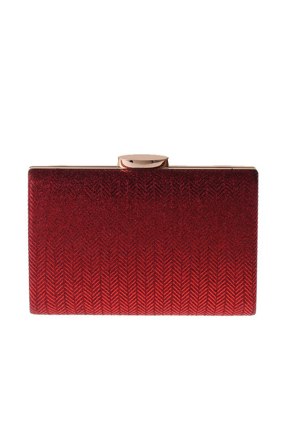 Einfache rote quadratische Clutch