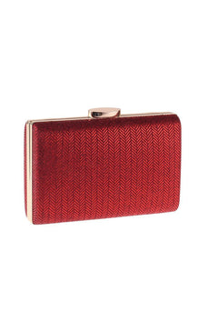 Einfache rote quadratische Clutch