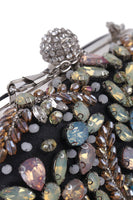 Laden Sie das Bild in den Galerie-Viewer, Zarte schwarze Handtasche mit Strasssteinen