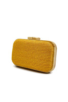 Laden Sie das Bild in den Galerie-Viewer, Gelbe handgemachte Clutch aus Holz