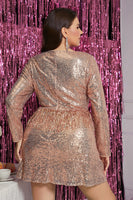 Laden Sie das Bild in den Galerie-Viewer, Glitzerndes Pfauengrün A-Linie Abiballkleid mit V-Ausschnitt