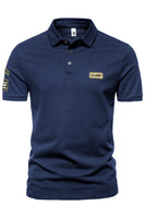 Laden Sie das Bild in den Galerie-Viewer, Grünes Poloshirt aus einfarbiger Stretch Baumwolle mit kurzen Ärmeln