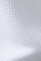 Laden Sie das Bild in den Galerie-Viewer, Weißes kurzärmeliges lässiges Poloshirt mit Waffel für Herren