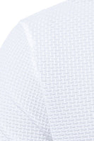 Laden Sie das Bild in den Galerie-Viewer, Weißes kurzärmeliges lässiges Poloshirt mit Waffel für Herren