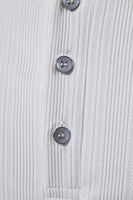 Laden Sie das Bild in den Galerie-Viewer, Weißes Slim-Fit Poloshirt aus Strickbaumwolle mit kurzen Ärmeln