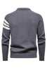 Laden Sie das Bild in den Galerie-Viewer, Grauer Herren Rundhalsausschnitt Slim Fit Pullover