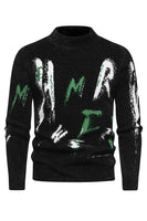 Laden Sie das Bild in den Galerie-Viewer, Weißer Slim Fit Herrenpullover mit Rundhalsausschnitt