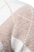 Laden Sie das Bild in den Galerie-Viewer, Leichter khaki Herrenpullover mit Rundhalsausschnitt und Strickdruck