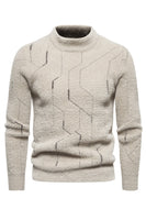 Laden Sie das Bild in den Galerie-Viewer, Khaki Herren Slim Fit Pullover Strickpullover