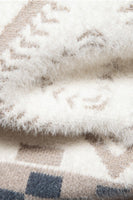 Laden Sie das Bild in den Galerie-Viewer, Herren Slim Fit Khaki Pullover Bedruckter Strickpullover