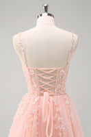 Laden Sie das Bild in den Galerie-Viewer, Glitzerndes A-Linie Königsblaues Korsett mit Spaghettiträgern Langes Ballkleid