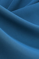 Laden Sie das Bild in den Galerie-Viewer, Blaues A-Linie Midikleid aus den 1950er Jahren mit Rundhalsausschnitt