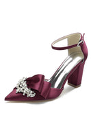 Laden Sie das Bild in den Galerie-Viewer, Schwarze klobige Schuhe mit hohem Absatz und Schleife