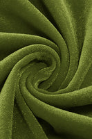 Laden Sie das Bild in den Galerie-Viewer, Gelbes V-Ausschnitt Kleid mit langen Ärmeln