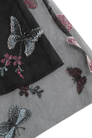 Laden Sie das Bild in den Galerie-Viewer, Aprikose A-Linie Chiffon Midi-Rock mit hohem Taillen