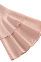 Laden Sie das Bild in den Galerie-Viewer, Aprikose A-Linie V-Ausschnitt halben Ärmeln Midikleid aus den 1950er Jahren