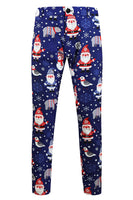 Laden Sie das Bild in den Galerie-Viewer, Marineblauer Weihnachtsmann 3-teiliger Herrenanzug für Weihnachten