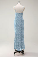 Laden Sie das Bild in den Galerie-Viewer, Sunset Meerjungfrau Spaghettiträger Langes Brautjungfernkleid