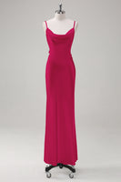 Laden Sie das Bild in den Galerie-Viewer, Weißes Rückenfreies Ballkleid aus Satin mit Wasserfallausschnitt