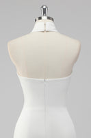 Laden Sie das Bild in den Galerie-Viewer, Neckholder Etui Satin Mini Standesamtkleid