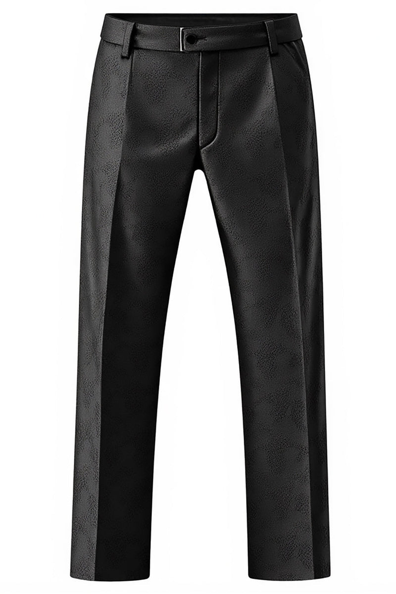 Laden Sie das Bild in den Galerie-Viewer, Herren Schwarz Schal Revers 3 Stück Ballanzüge