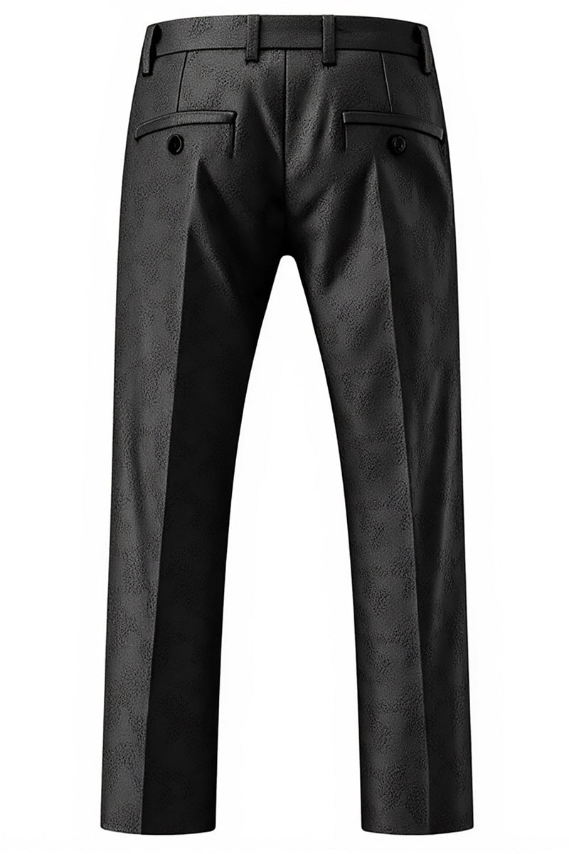 Laden Sie das Bild in den Galerie-Viewer, Herren Schwarz Schal Revers 3 Stück Ballanzüge