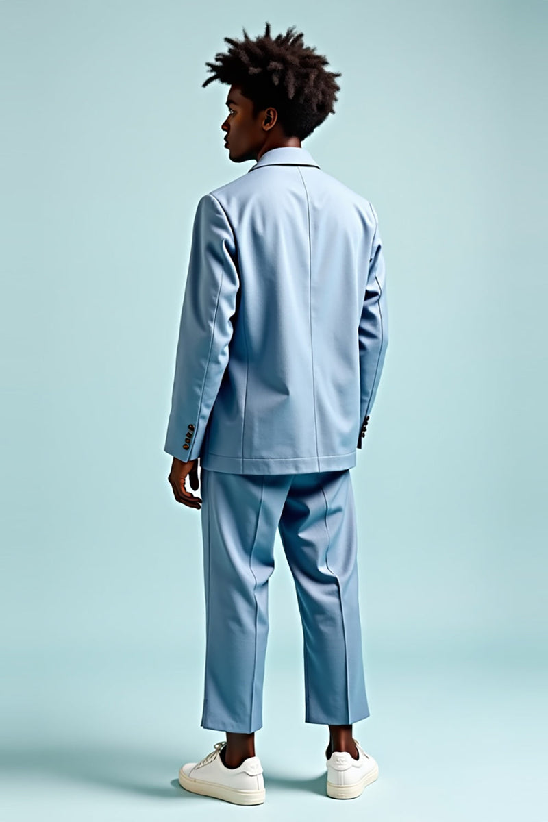 Laden Sie das Bild in den Galerie-Viewer, Dunkelgrüne 2-teilige Party Anzüge mit gekerbtem Revers