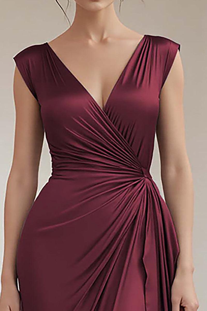 Laden Sie das Bild in den Galerie-Viewer, Königsblaues Langes Abendkleid mit Rüschen in A-Linie