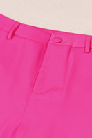 Laden Sie das Bild in den Galerie-Viewer, Fuchsia 2 Stück Peak Revers Damen Ballanzüge mit Feder