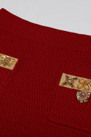 Laden Sie das Bild in den Galerie-Viewer, Schwarze 2-teilige Damenanzüge mit Strasssteinen