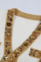 Laden Sie das Bild in den Galerie-Viewer, Schwarze 2-teilige Damenanzüge mit Strasssteinen