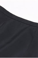 Laden Sie das Bild in den Galerie-Viewer, Schwarze 2-teilige Peak Revers Kurze Frauen Ballanzüge mit Feder