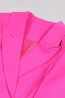 Laden Sie das Bild in den Galerie-Viewer, Schwarze 2-teilige Peak Revers Kurze Frauen Ballanzüge mit Feder