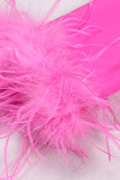 Laden Sie das Bild in den Galerie-Viewer, Schwarze 2-teilige Peak Revers Kurze Frauen Ballanzüge mit Feder