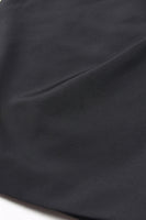 Laden Sie das Bild in den Galerie-Viewer, Schwarze 2-teilige Frauen Ballanzüge mit gekerbtem Revers und Feder