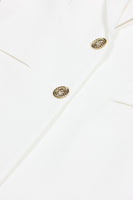 Laden Sie das Bild in den Galerie-Viewer, Schwarzer Einreihiger Damenblazer mit Spitzrevers