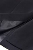 Laden Sie das Bild in den Galerie-Viewer, Glitzernder Schwarzer Einreihiger Damen-Ballblazer mit Spitzrevers und Strasssteinen