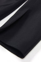 Laden Sie das Bild in den Galerie-Viewer, Glitzernder Schwarzer Einreihiger Damen-Ballblazer mit Spitzrevers und Strasssteinen