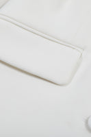 Laden Sie das Bild in den Galerie-Viewer, Glitzernder Schwarzer Einreihiger Damen-Ballblazer mit Spitzrevers und Strasssteinen