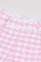 Laden Sie das Bild in den Galerie-Viewer, Rosa 2 Stück Peak Revers Zweireihige Frauen Ballanzüge mit Taschen