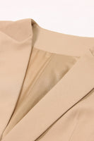 Laden Sie das Bild in den Galerie-Viewer, Weißer Peak Revers Ärmelloser Satin Damen Blazer