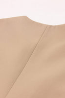 Laden Sie das Bild in den Galerie-Viewer, Weißer Peak Revers Ärmelloser Satin Damen Blazer