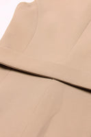 Laden Sie das Bild in den Galerie-Viewer, Weißer Peak Revers Ärmelloser Satin Damen Blazer